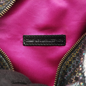 Pre-owned Fendi Zucchino Glitter Logo Multicolour canvas 8BL068 handbag | stylenewstar