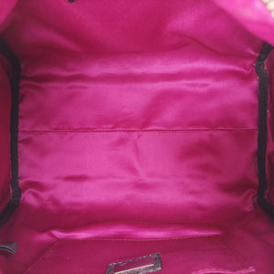 Pre-owned Fendi Zucchino Glitter Logo Multicolour canvas 8BL068 handbag | stylenewstar