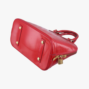 Pre-owned Louis Vuitton Alma PM pomme d'amour Vernis M90096 handbag | stylenewstar