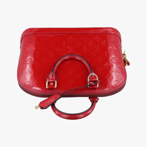 Pre-owned Louis Vuitton Alma PM pomme d'amour Vernis M90096 handbag | stylenewstar