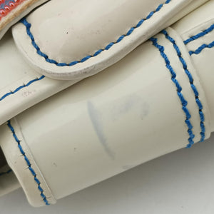 Vintage Fendi Stripe Calfhair and Velvet White Patent 8BN165 handbag | stylenewstar