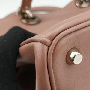 Pre-owned Christian Dior Diorissimo Pink Leather shoulderbag | stylenewstar