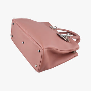 Pre-owned Christian Dior Diorissimo Pink Leather shoulderbag | stylenewstar