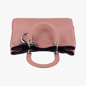 Pre-owned Christian Dior Diorissimo Pink Leather shoulderbag | stylenewstar