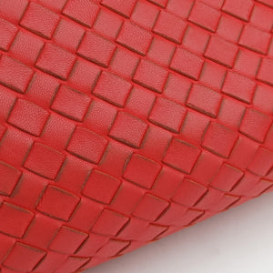 Pre-owned Bottega Veneta Intrecciato Olimpia Red lambskin shoulderbag | stylenewstar