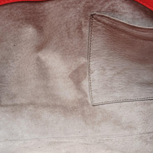 Pre-owned Bottega Veneta Intrecciato Olimpia Red lambskin shoulderbag | stylenewstar