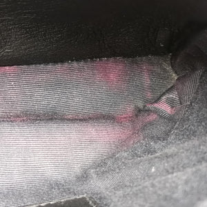 Pre-owned Yves Saint Laurent COLLEGE Black Leather 428056 shoulderbag | stylenewstar