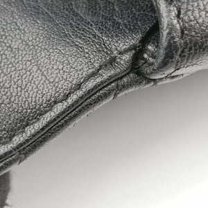 Pre-owned Yves Saint Laurent COLLEGE Black Leather 428056 shoulderbag | stylenewstar