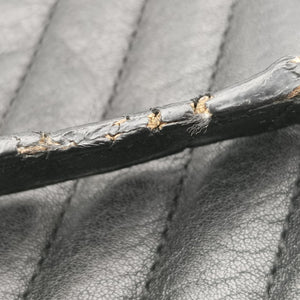 Pre-owned Yves Saint Laurent COLLEGE Black Leather 428056 shoulderbag | stylenewstar