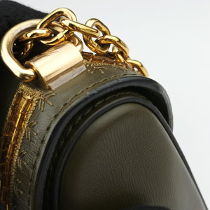 Pre-owned Louis Vuitton Twist PM Green leather M54746 shoulderbag | stylenewstar