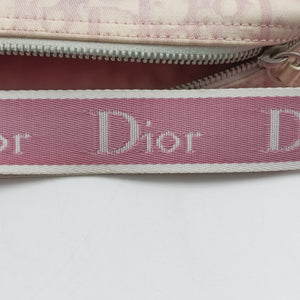 Pre-owned Christian Dior Trotter pink×Multicolour canvas shoulderbag | stylenewstar