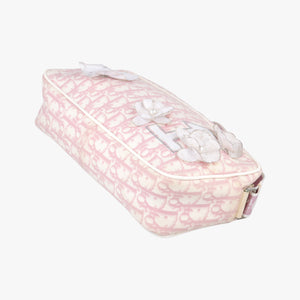 Pre-owned Christian Dior Trotter pink×Multicolour canvas shoulderbag | stylenewstar