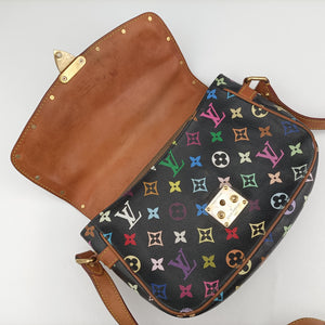 Vintage Louis Vuitton Sologne Noir Monogram Multicolor M92639 shoulderbag | stylenewstar