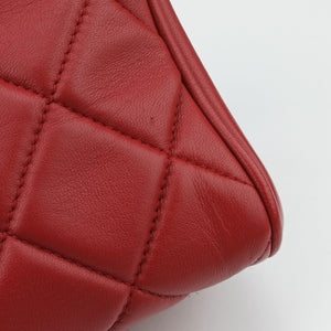 Pre-owned Chanel Matelasse Red Leather A67620 shoulderbag | stylenewstar