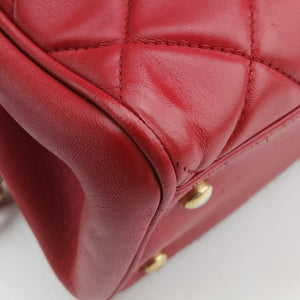 Pre-owned Chanel Matelasse Red Leather A67620 shoulderbag | stylenewstar