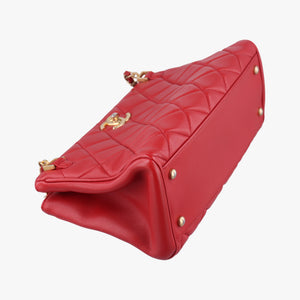 Pre-owned Chanel Matelasse Red Leather A67620 shoulderbag | stylenewstar
