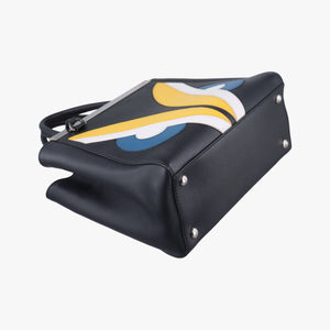 Pre-owned Fendi Petite 2 JOURS Black x Multicolor Leather 8BH253 shoulderbag | stylenewstar