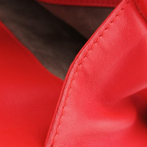 Vintage Bottega Veneta Intrecciato Red lambskin shoulderbag | stylenewstar