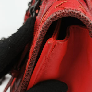 Vintage Bottega Veneta Intrecciato Red lambskin shoulderbag | stylenewstar