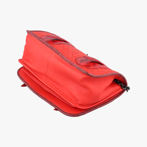 Vintage Bottega Veneta Intrecciato Red lambskin shoulderbag | stylenewstar