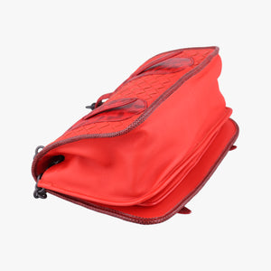 Vintage Bottega Veneta Intrecciato Red lambskin shoulderbag | stylenewstar