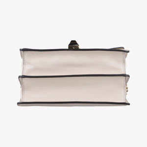 Secondhand Fendi studded Kan I White Leather 8M0381 shoulderbag | stylenewstar