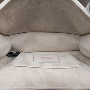 Secondhand Fendi studded Kan I White Leather 8M0381 shoulderbag | stylenewstar