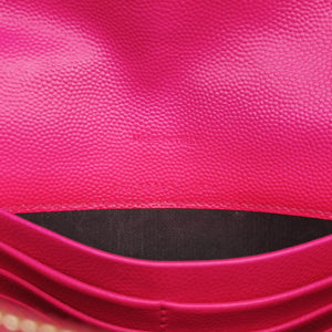 Pre-owned Yves Saint Laurent Monogram Rose Caviar Skin 393953 shoulderbag | stylenewstar