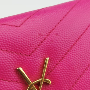 Pre-owned Yves Saint Laurent Monogram Rose Caviar Skin 393953 shoulderbag | stylenewstar