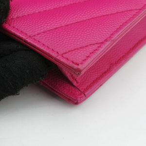 Pre-owned Yves Saint Laurent Monogram Rose Caviar Skin 393953 shoulderbag | stylenewstar