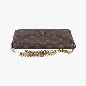 Pre-owned Louis Vuitton Pochette FéLICIE Brown Monogram Canvas M61276 shoulderbag | stylenewstar