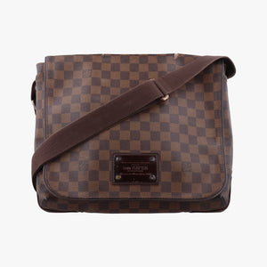 Vintage Louis Vuitton BROOKLYN MM EBENE Damier Canvas N51211 shoulderbag | stylenewstar