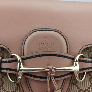 Secondhand Gucci Emily Brown×Pink canvas×leather 295403 shoulderbag | stylenewstar