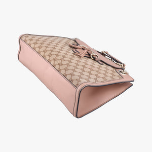 Secondhand Gucci Emily Brown×Pink canvas×leather 295403 shoulderbag | stylenewstar