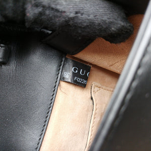 Pre-owned Gucci Sylvie Black Leather 470270 shoulderbag | stylenewstar