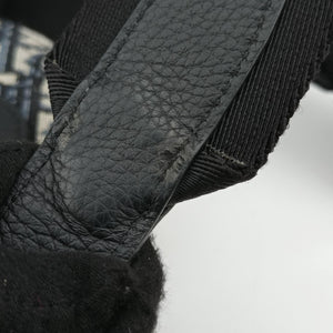 Secondhand Christian Dior Saddle Pouch Navy×Gray Jacquard shoulderbag | stylenewstar