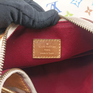 Pre-owned Louis Vuitton GRETA white Monogram Multicolor M40195 shoulderbag | stylenewstar