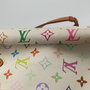 Pre-owned Louis Vuitton GRETA white Monogram Multicolor M40195 shoulderbag | stylenewstar