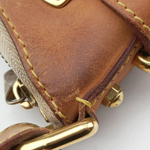 Pre-owned Louis Vuitton GRETA white Monogram Multicolor M40195 shoulderbag | stylenewstar