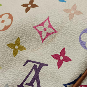 Pre-owned Louis Vuitton GRETA white Monogram Multicolor M40195 shoulderbag | stylenewstar