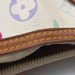Pre-owned Louis Vuitton GRETA white Monogram Multicolor M40195 shoulderbag | stylenewstar