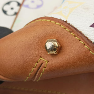 Pre-owned Louis Vuitton GRETA white Monogram Multicolor M40195 shoulderbag | stylenewstar