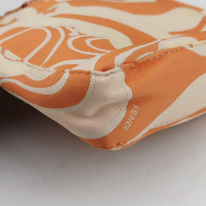 Pre-owned Fendi Baguette pink×orange canvas 226226 handbag | stylenewstar