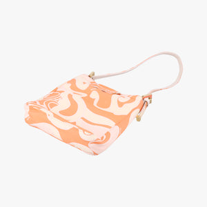 Pre-owned Fendi Baguette pink×orange canvas 226226 handbag | stylenewstar