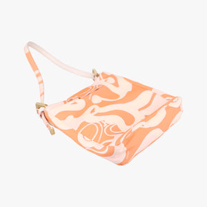 Pre-owned Fendi Baguette pink×orange canvas 226226 handbag | stylenewstar