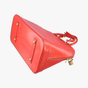 Pre-owned Louis Vuitton Alma GM pomme d'amour Vernis M93596 handbag | stylenewstar