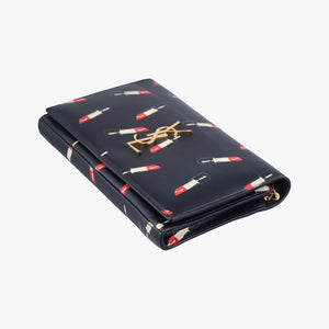 Vintage Yves Saint Laurent KATE Black×multicolor Leather 377829 shoulderbag | stylenewstar