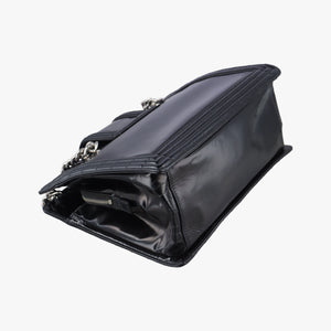 Secondhand Chanel Jetsetter Boy Shopping Tote Black Leather A67020 shoulderbag | stylenewstar