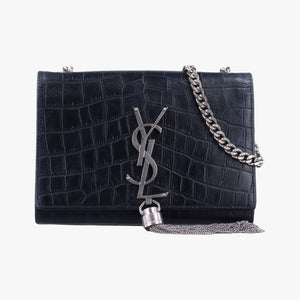 Vintage Yves Saint Laurent KATE Black Leather 354120 shoulderbag | stylenewstar