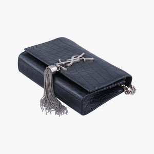 Vintage Yves Saint Laurent KATE Black Leather 354120 shoulderbag | stylenewstar